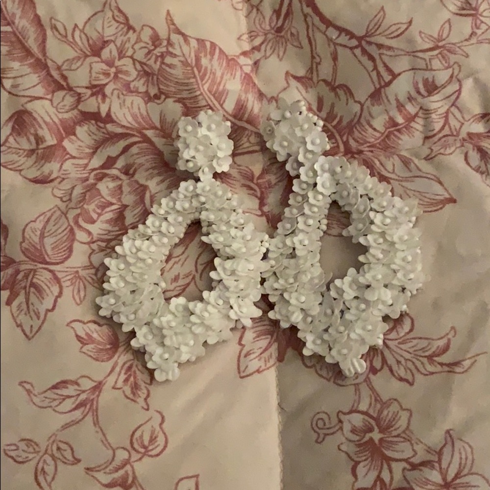Florette Teardrop Earrings.  3”L, 1.5”W